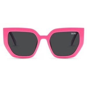 QUAY Women’s Polarized 45mm Cat Eye Sunglasses | Hot Pink